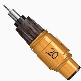 Пишущий узел изографа Rotring 0.20мм