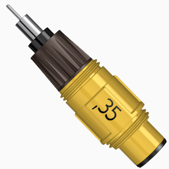 Пишущий узел изографа Rotring 0.35мм
