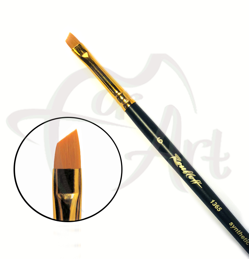 Кисть синтетическая скошенная Roubloff ser.1365 №6
