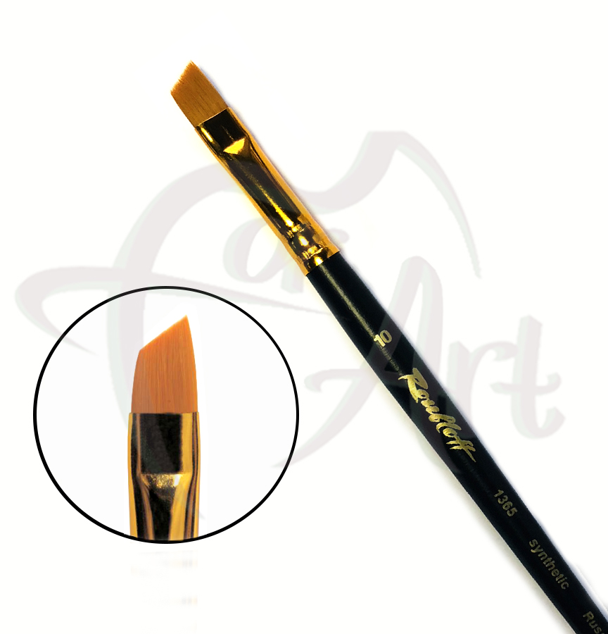 Кисть синтетическая скошенная Roubloff ser.1365 №10