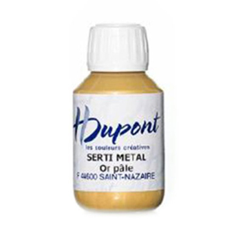 Контурная краска на водной основе для росписи шёлка H.Dupont- золото светлое/б.100мл
