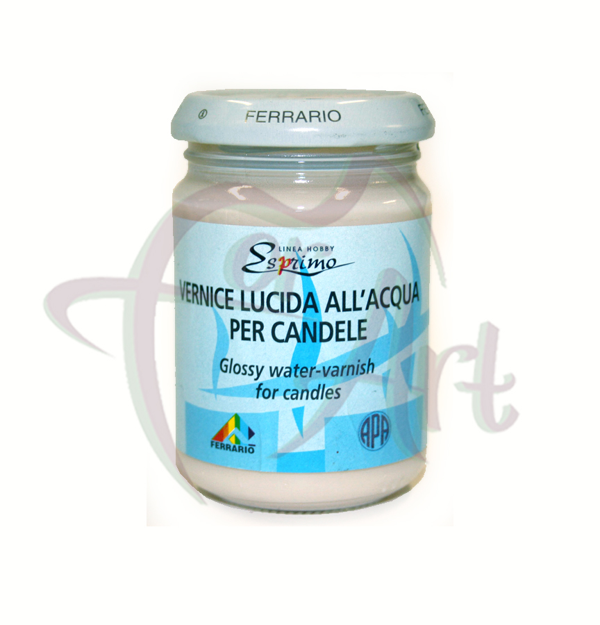 Лак защитный на водной основе для воска Ferrario Esprimo Vernice Lucida All Acqua Per Candele/б.150мл