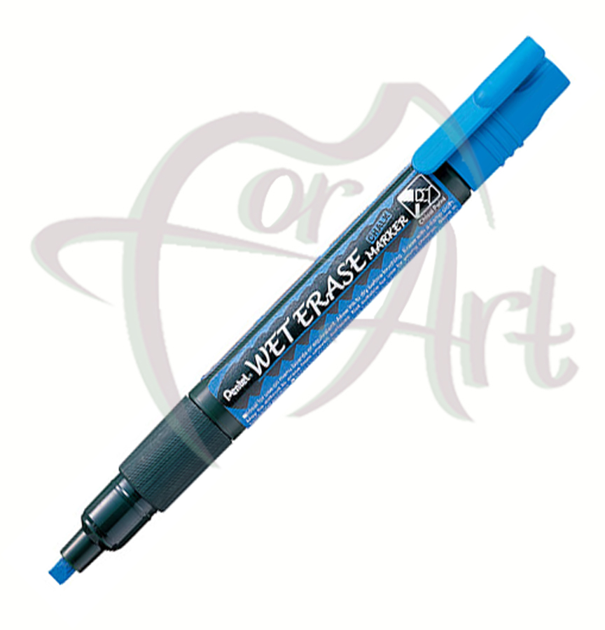 Меловой маркер Wet Erase Chalk двусторонний/0,6мм/0,4мм- синий