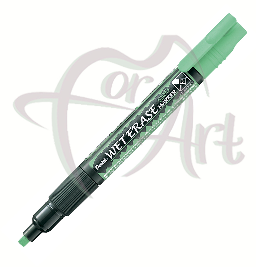 Меловой маркер Wet Erase Chalk двусторонний/0,6мм/0,4мм- зелёный