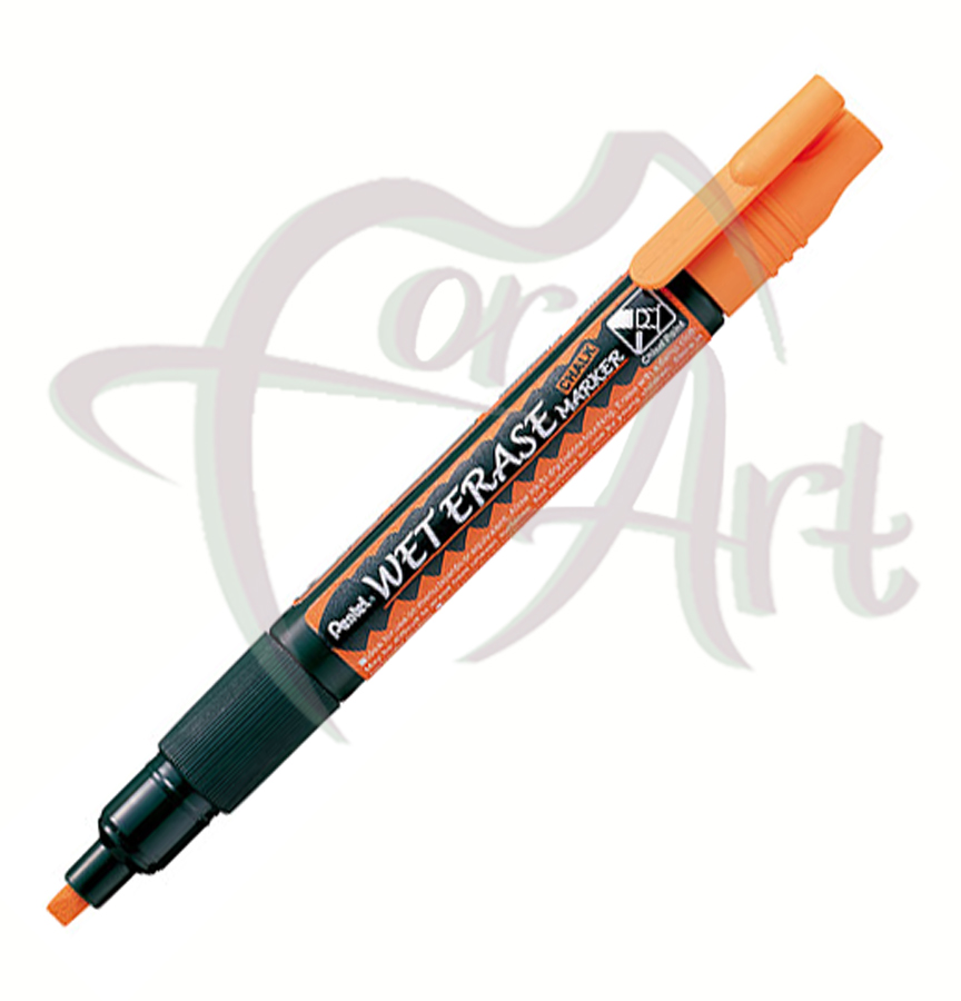 Меловой маркер Wet Erase Chalk двусторонний/0,6мм/0,4мм- оранжевый