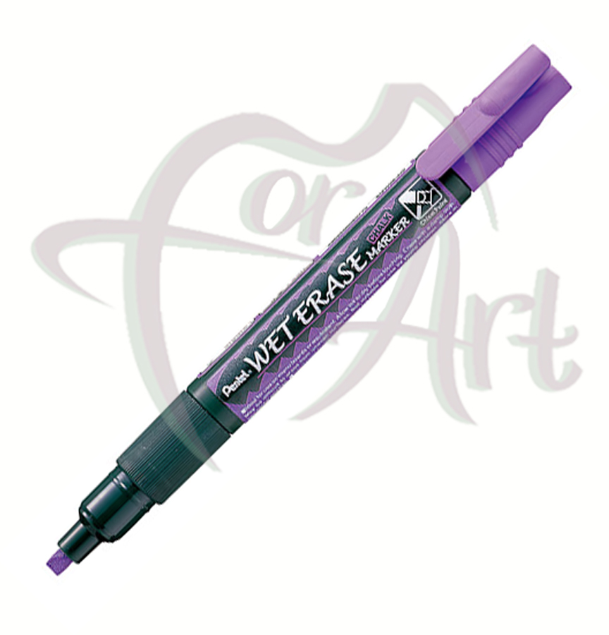 Меловой маркер Wet Erase Chalk двусторонний/0,6мм/0,4мм- фиолетовый