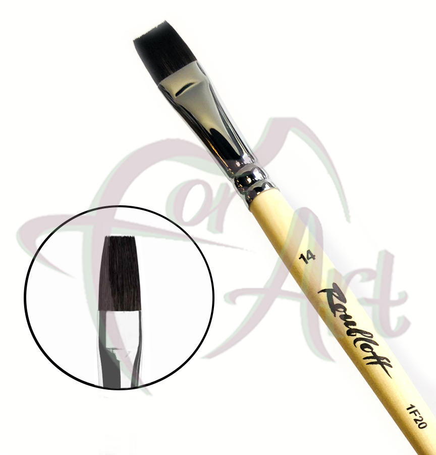 Кисть имитация белки плоская Roubloff 1F20 №14