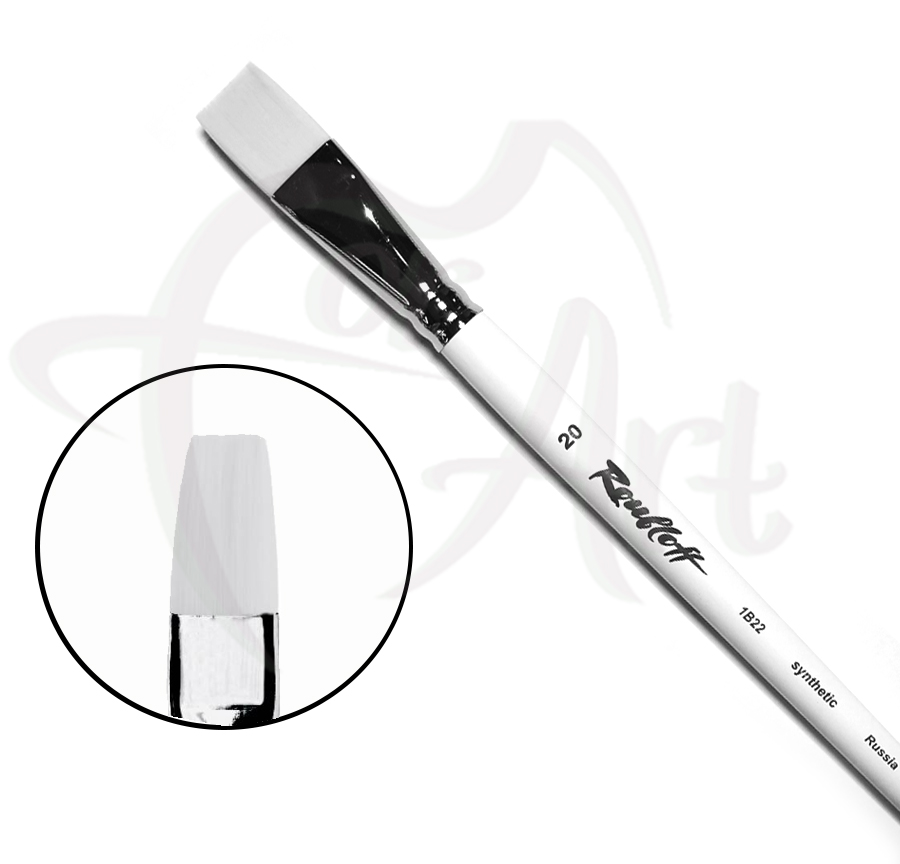 Кисть синтетическая плоская Roubloff 1B22 №20