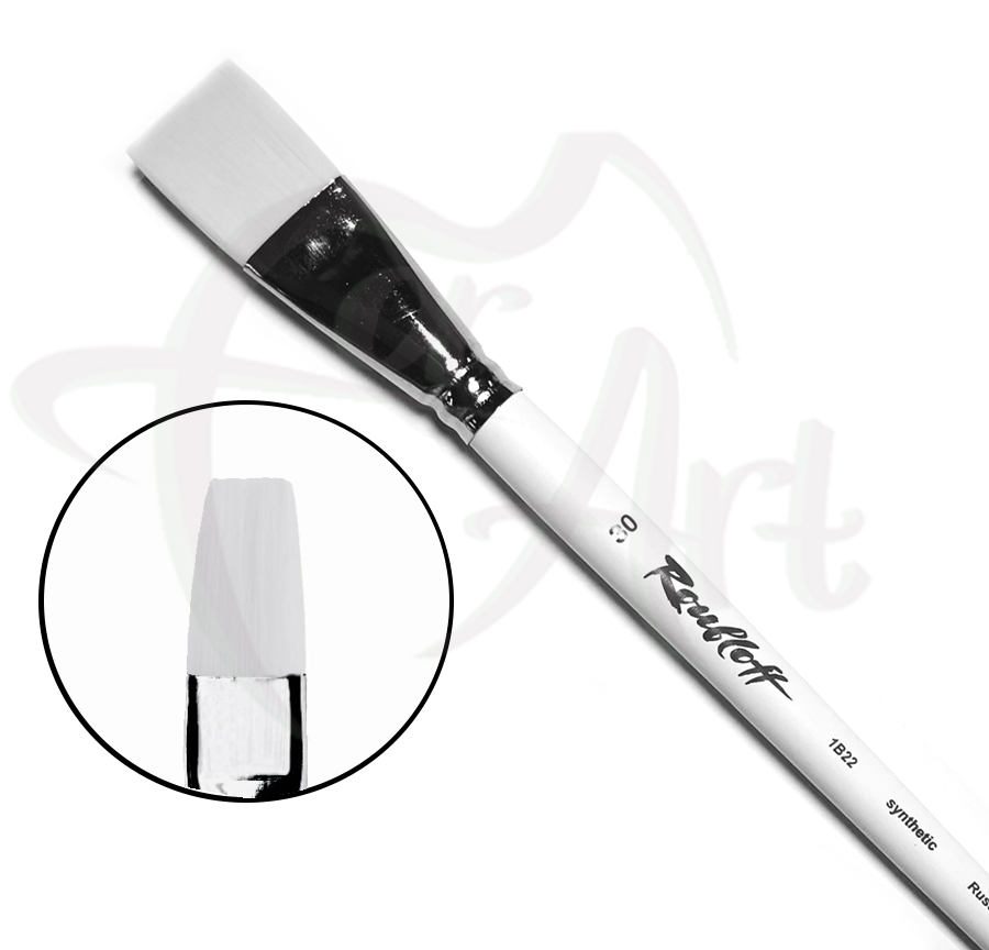 Кисть синтетическая плоская Roubloff 1B22 №30