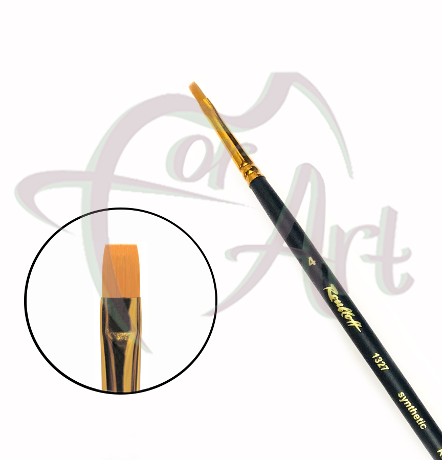 Кисть синтетическая плоская Roubloff ser.1327 №4