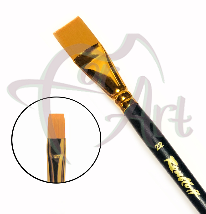 Кисть синтетическая плоская Roubloff ser.1327 №22