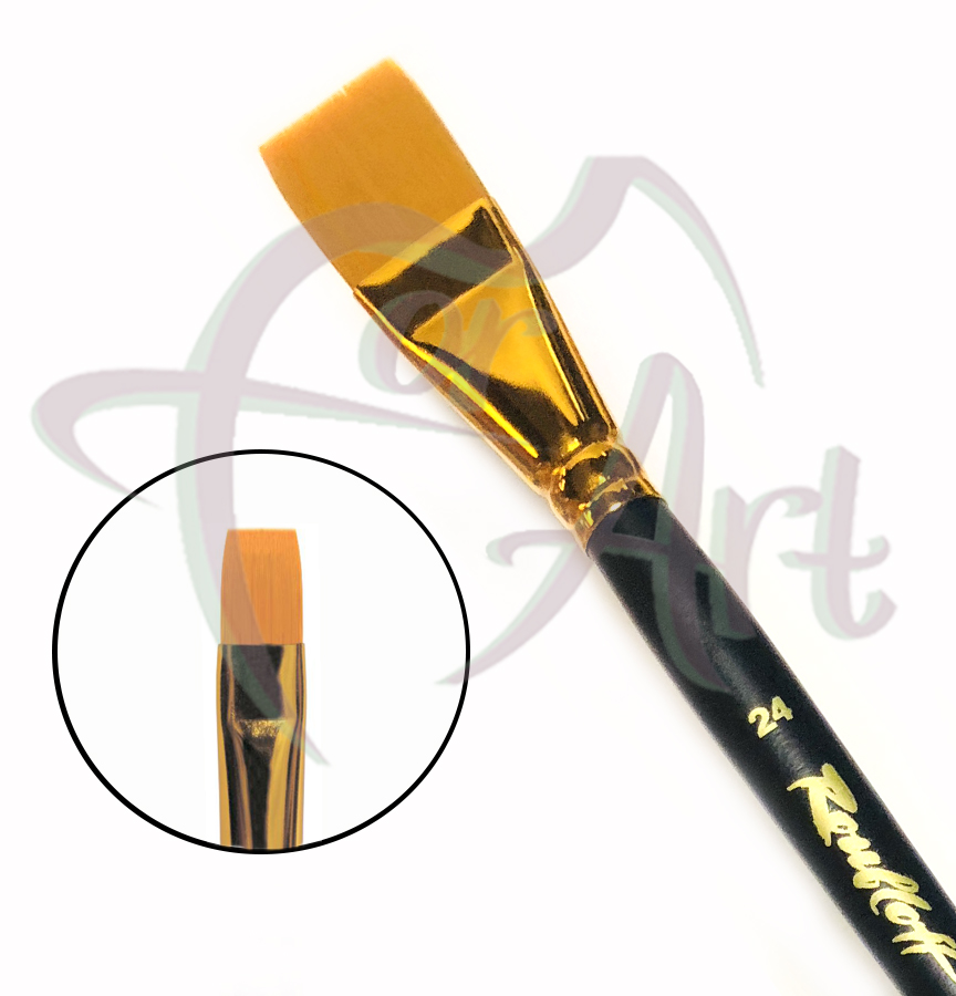 Кисть синтетическая плоская Roubloff ser.1327 №24
