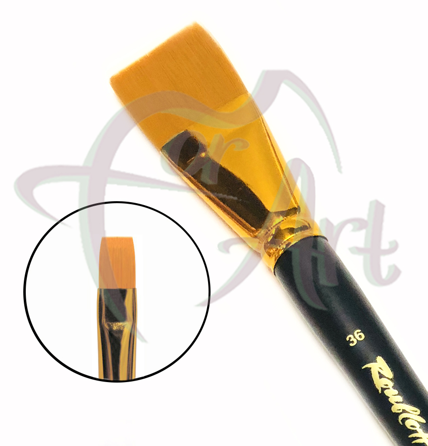 Кисть синтетическая плоская Roubloff ser.1327 №36
