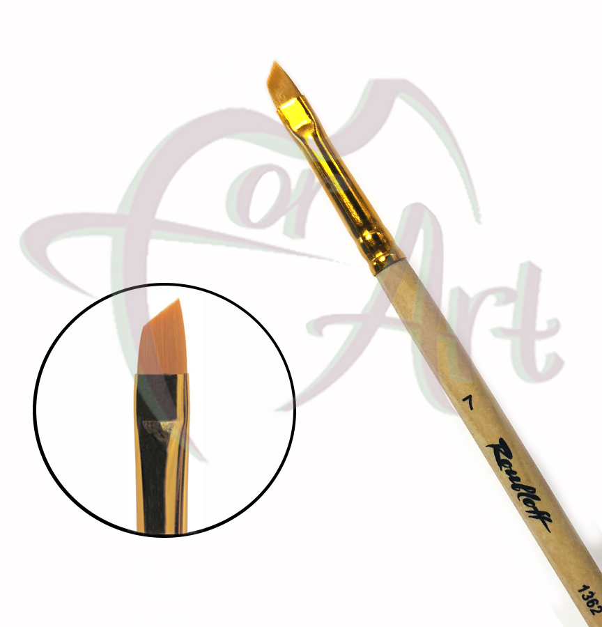 Кисть из волоса синтетики со скосом Roubloff ser.1362 №7