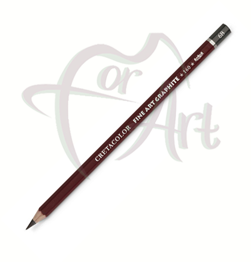 Чернографитный карандаш Cretacolor Cleos 6B