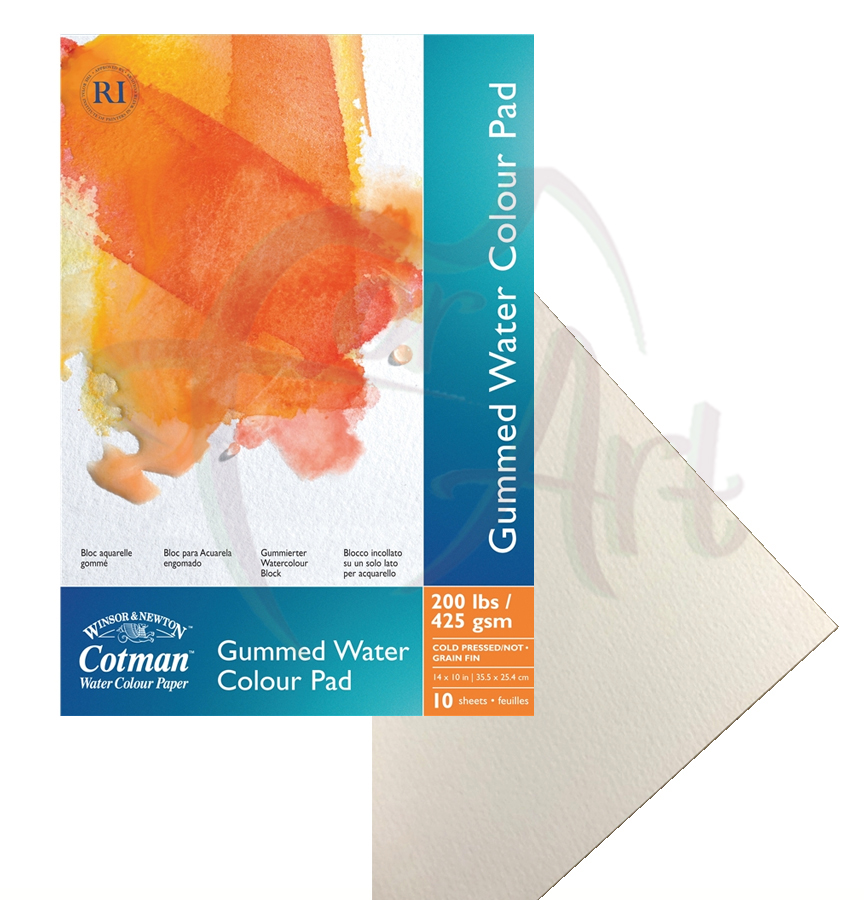Альбом для акварели Winsor Newton Cotman/склейка/grain fin/35,6х25,4/10л/425гр