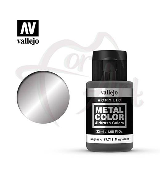 Краска для моделизма Vallejo Metal Color на водной основе- магний/б.32мл