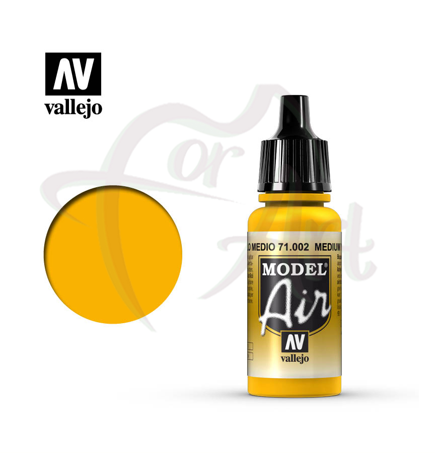 Краска для моделизма Vallejo Model Air на акриловой основе- желтый/yellow/б.17мл