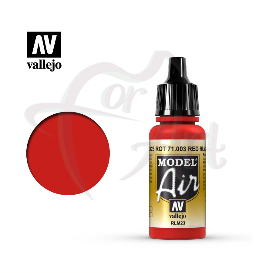Краска для моделизма Vallejo Model Air на акриловой основе- алый/scarlet red/б.17мл