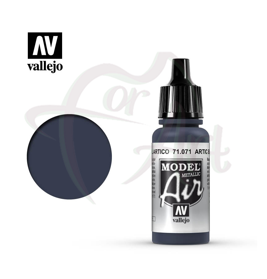 Краска для моделизма Vallejo Model Air на акриловой основе- artic blue metal/б.17мл