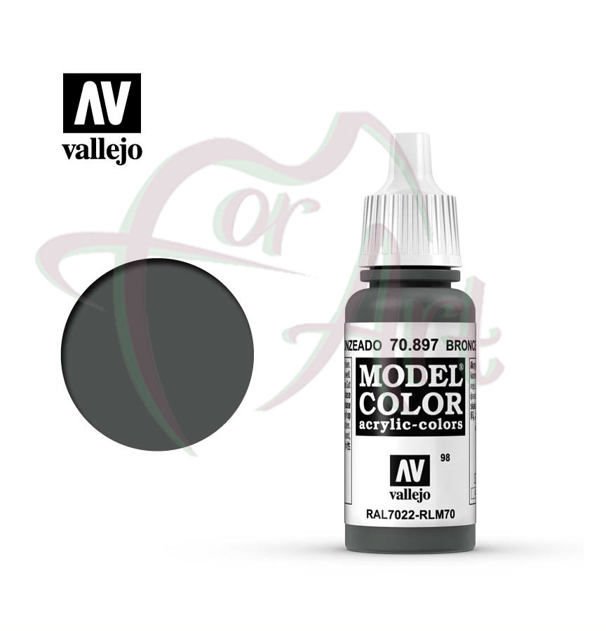 Краска для моделизма Vallejo Model Color на акриловой основе- зеленоватая бронза/б.17 мл