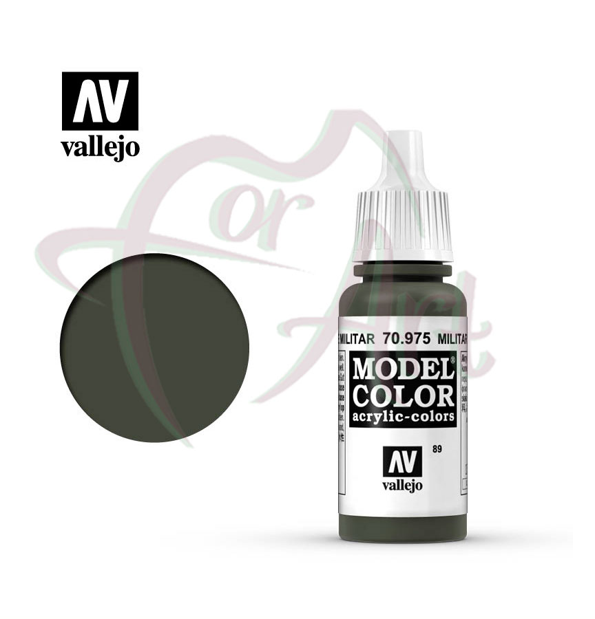 Краска для моделизма Vallejo Model Color на акриловой основе- зеленый военный/б.17 мл