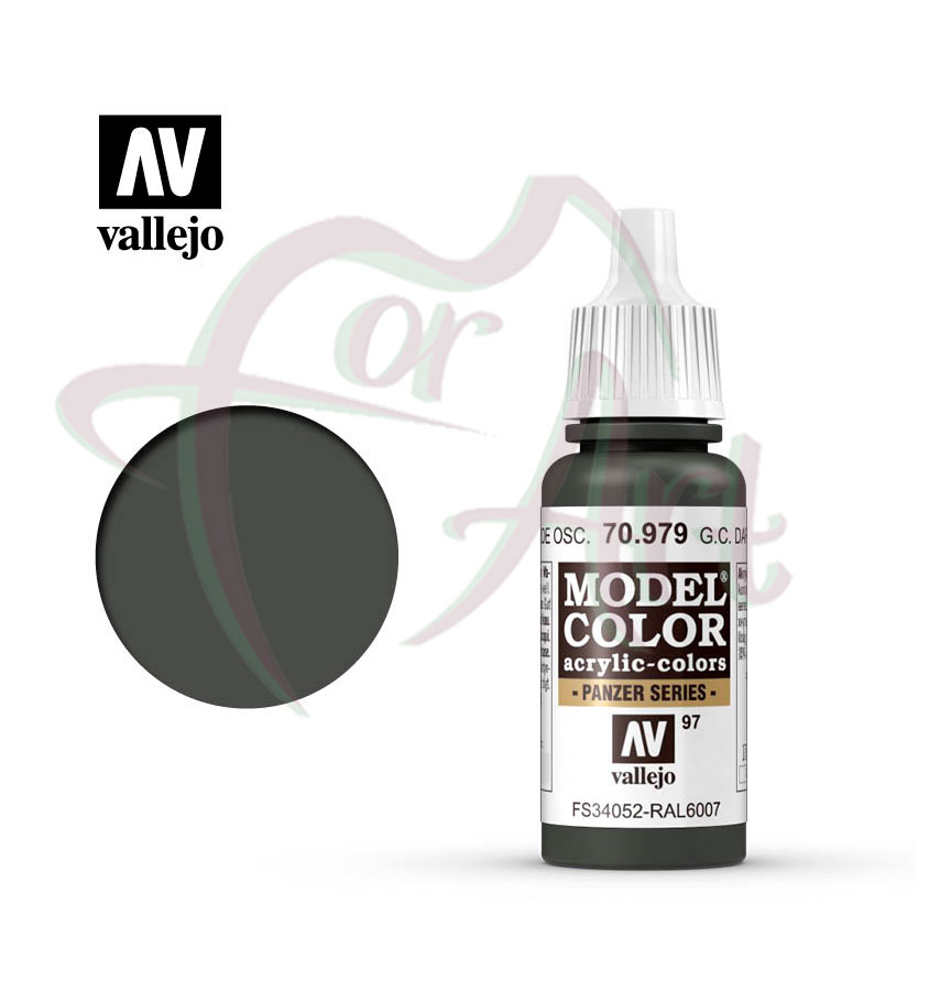 Краска для моделизма Vallejo Model Color на акриловой основе- немецкий защитный зеленый темный/б.17 мл