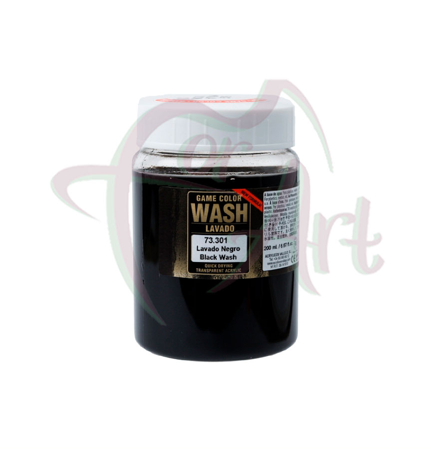 Vallejo Wash 73.301 Dipping Formula Black 200ml