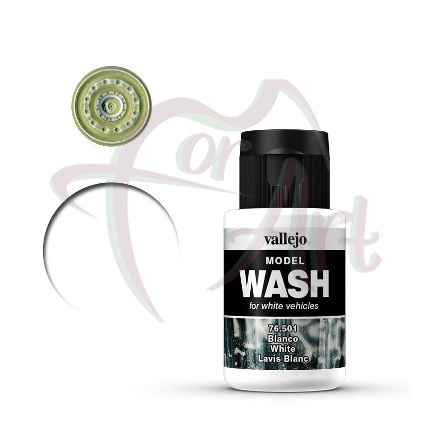 Тонирующая жидкость Vallejo Model Wash на водной основе - белая/б.35 мл