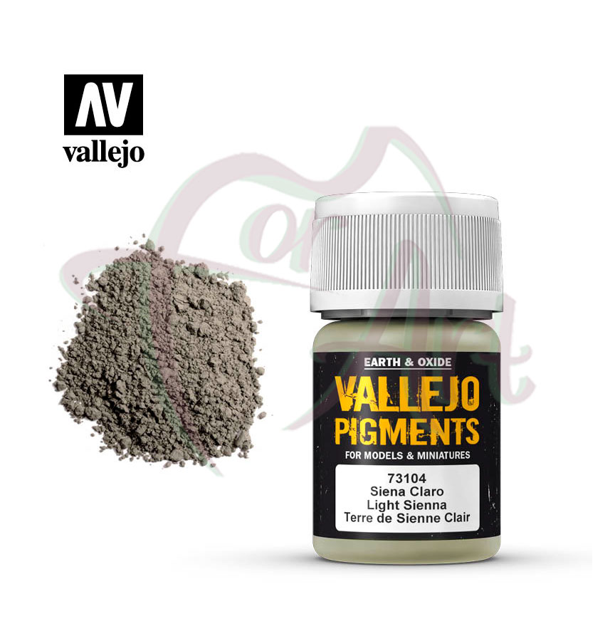 Пигмент художественный Vallejo - сиена светлая/б.30 мл