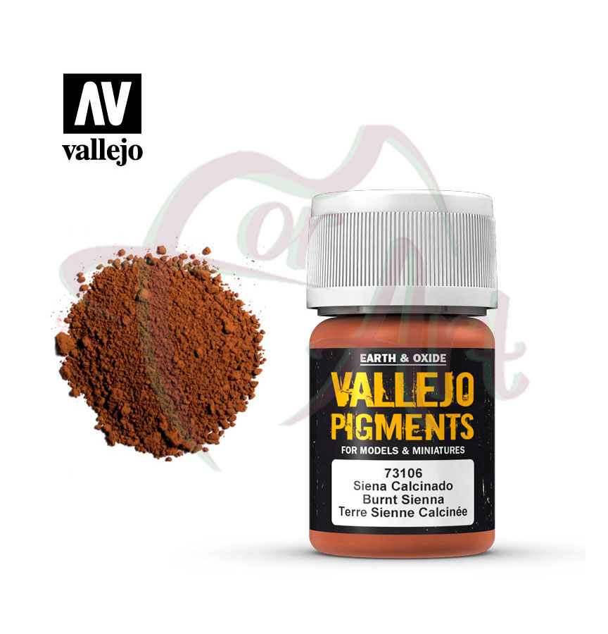 Пигмент художественный Vallejo - сиена жженая/б.30 мл
