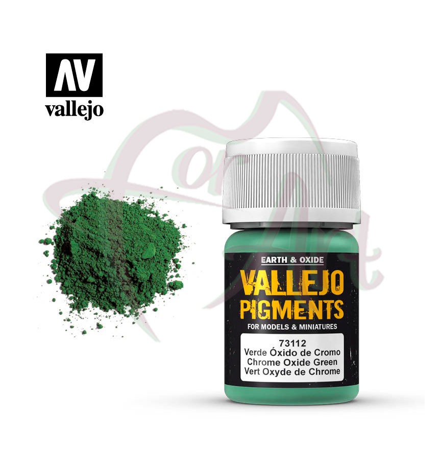 Пигмент художественный Vallejo - окись хрома зеленая/б.30 мл