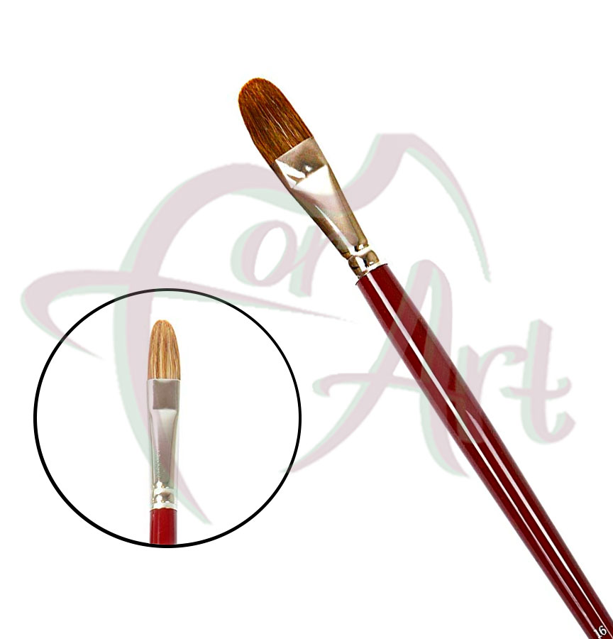 Кисть овальная из бычьего волоса Da Vinci 1865 №16