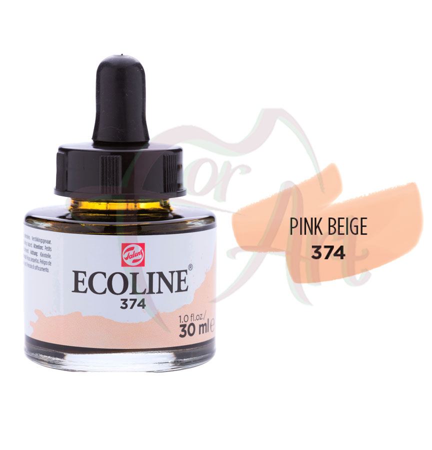 Жидкая акварель ECOLINE №374 Бежево-розовый/30мл