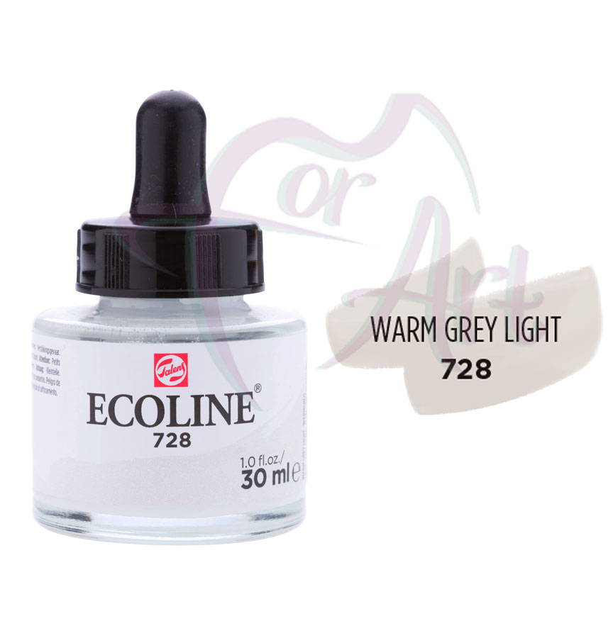 Жидкая акварель ECOLINE №728 Теплый серый/30мл