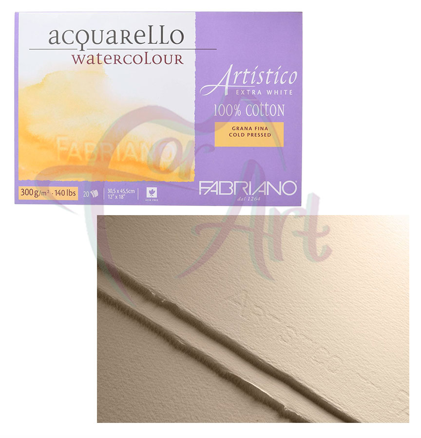 Склейка для акварели Artistico Fabriano, grana fina 30.5х45,5см/300г/20л