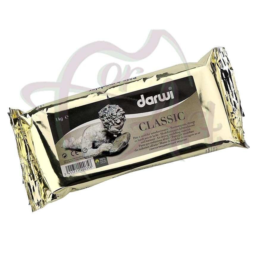 Модельная масса самозатвердевающая DARWI CLASSIC -белая/1000гр