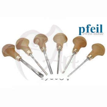 Набор штихелей для линогравюры Pfeil LS D - 6шт