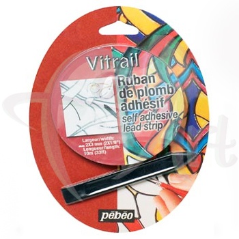 Витражная лента объемная Pebeo Vitrail 2х3мм, 10 м
