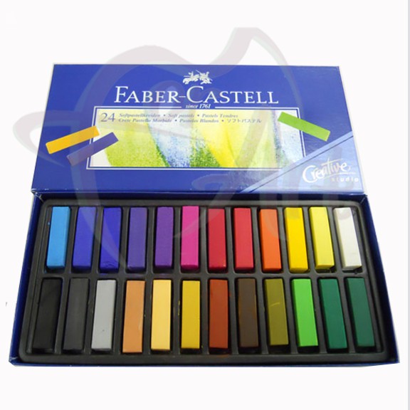 Набор мягкой сухой половинчатой пастели Faber-Castell CREATIVE STUDIO 24 цвета в картонной коробке