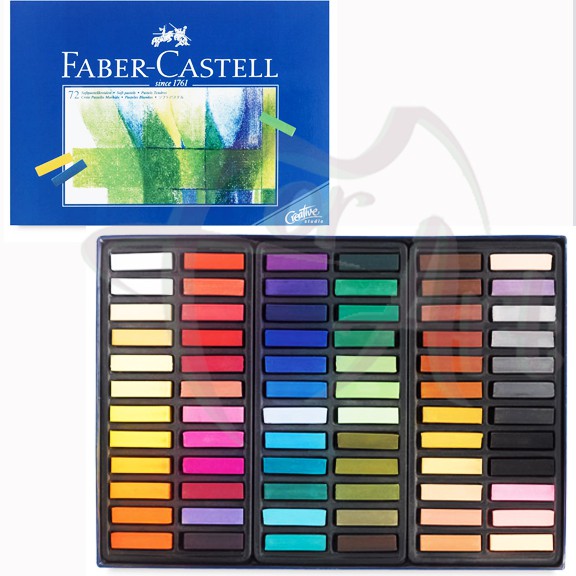 Набор мягкой сухой половинчатой пастели Faber-Castell CREATIVE STUDIO 72 цвета в картонной коробке