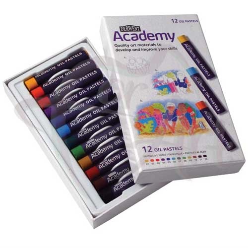 Набор масляной пастели Derwent ACADEMY 12 цветов D10мм в картонной коробке