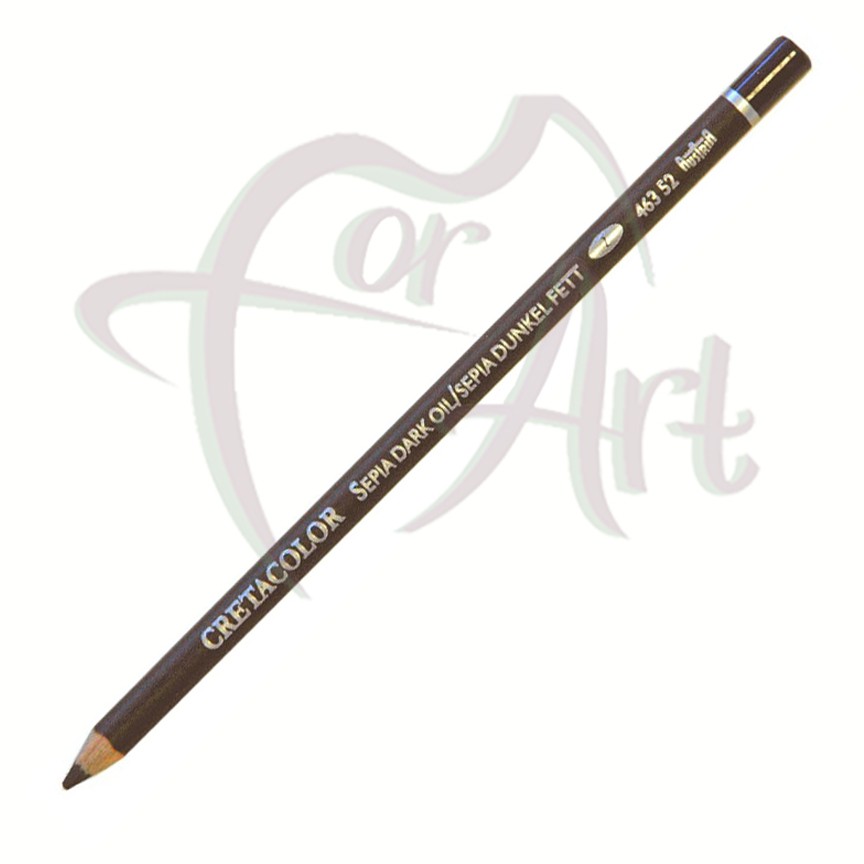 Сепия тёмная масляная в карандаше Cretacolor мягкая