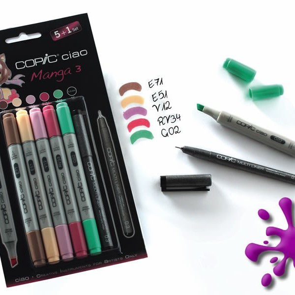 Набор маркеров Copic Ciao Manga 3 (5+1 шт)