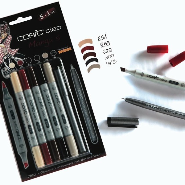 Набор маркеров Copic Ciao Manga 5 (5+1 шт)