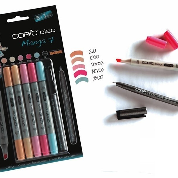 Набор маркеров Copic Ciao Manga 7 (5+1 шт)