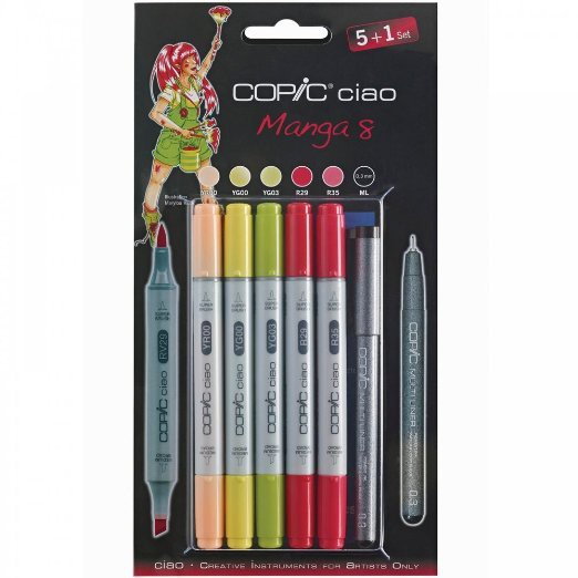 Набор маркеров Copic Ciao Manga 8 (5+1 шт)