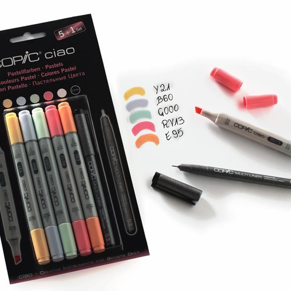 Набор маркеров Copic Ciao Pastel Colors (5+1 шт)