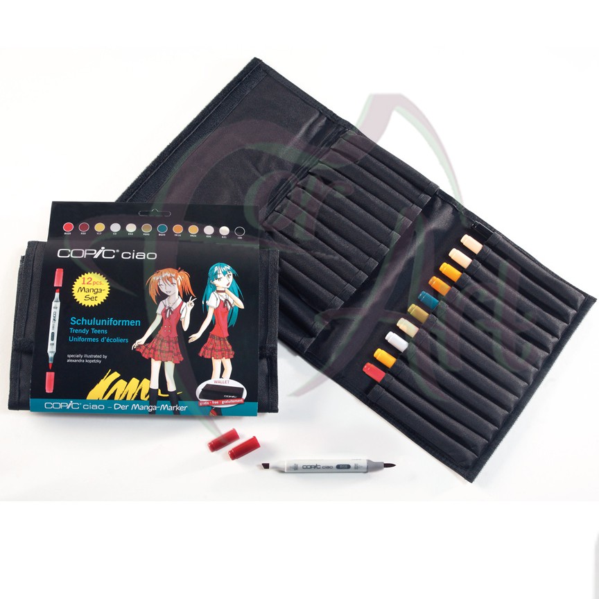 Набор маркеров Copic Ciao School Uniforms 12шт в пенале