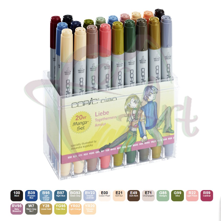 Набор маркеров Copic Ciao Love 20шт